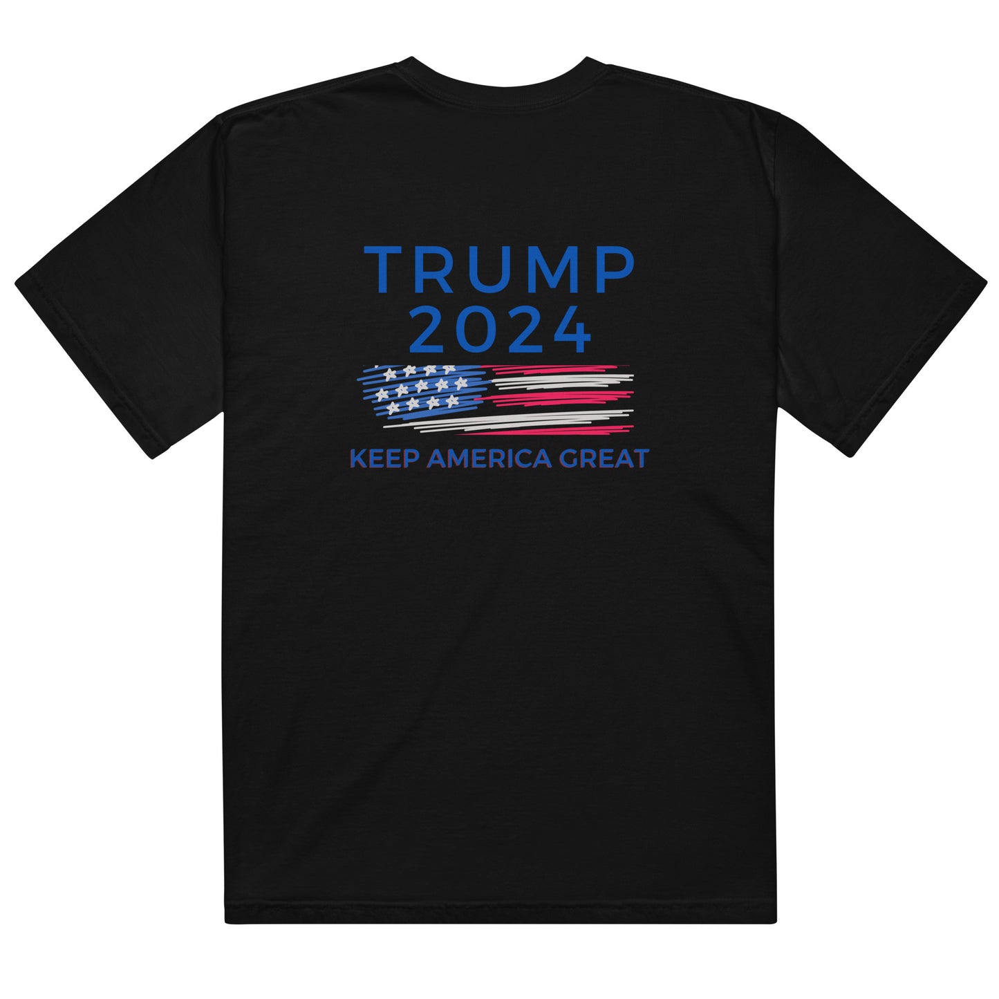 Trump 2024 Embroidered Front Men’s garment-dyed heavyweight t-shirt