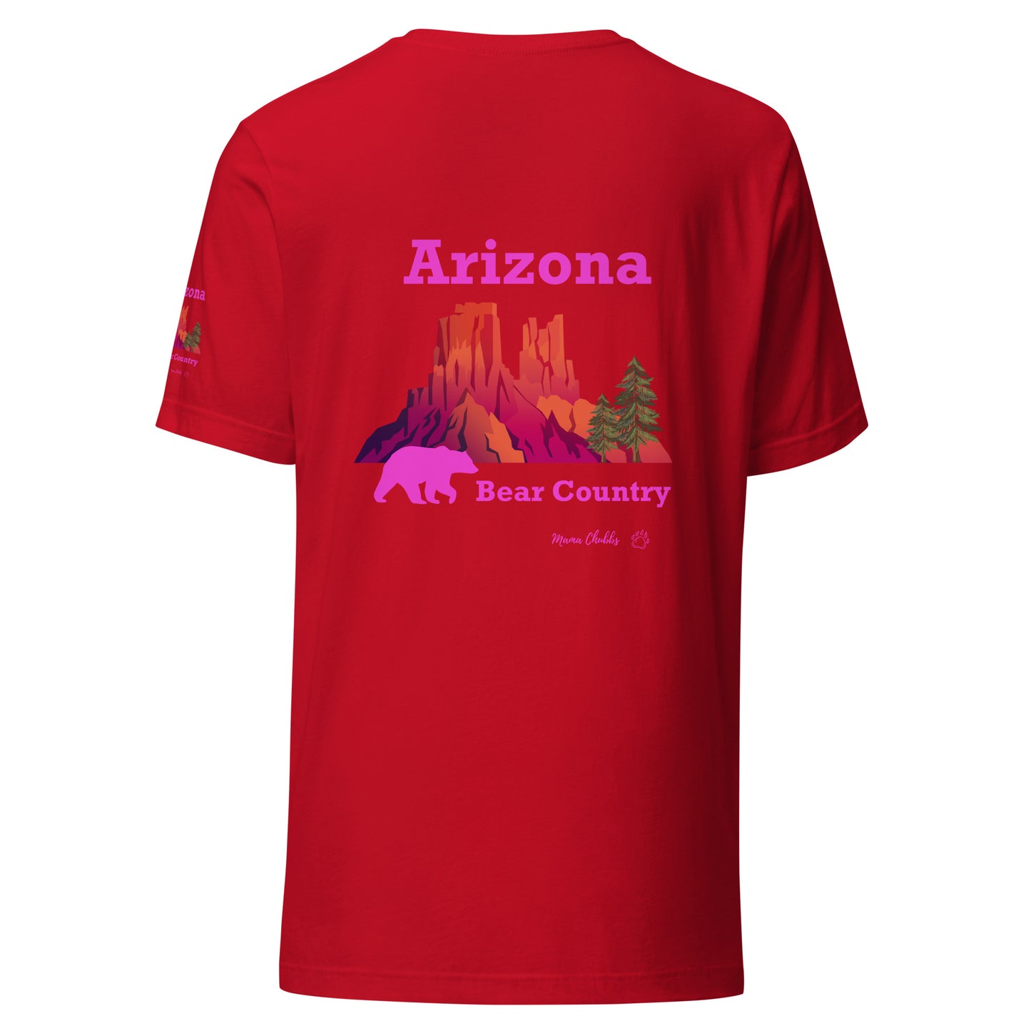 Arizona Bear Country Pink Logo Multi Color Unisex t-shirt