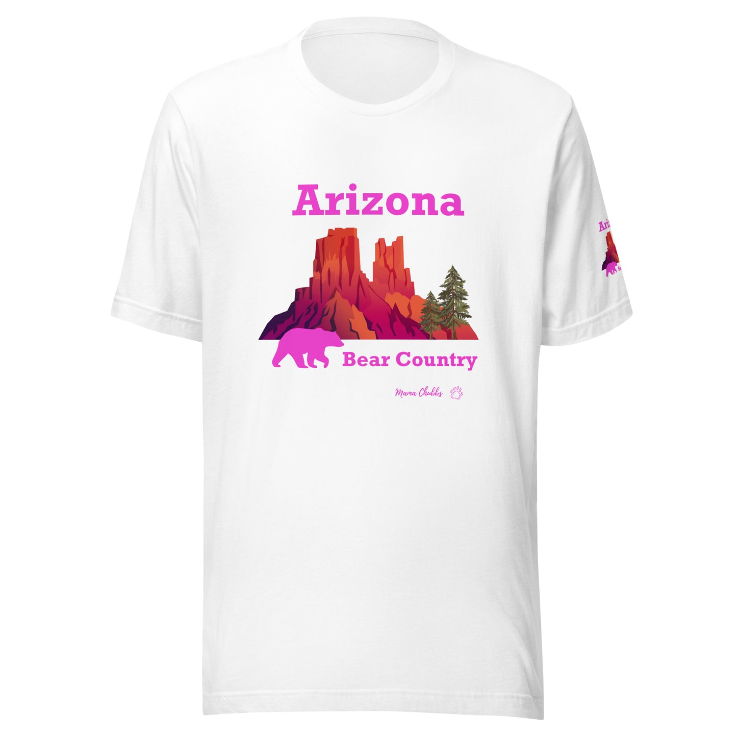 Arizona Bear Country Pink Logo Multi Color Unisex t-shirt